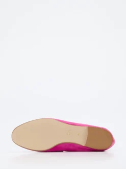 Andrea Puccini – Loafer aus Veloursleder pink