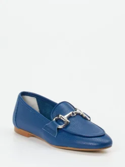 Andrea Puccini – Loafer aus Kalbleder kobaltblau