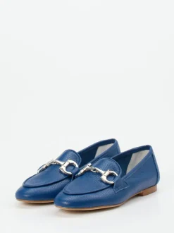 Andrea Puccini – Loafer aus Kalbleder kobaltblau