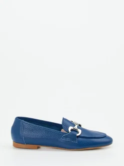 Andrea Puccini – Loafer aus Kalbleder kobaltblau