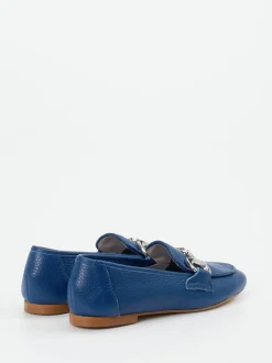 Andrea Puccini – Loafer aus Kalbleder kobaltblau