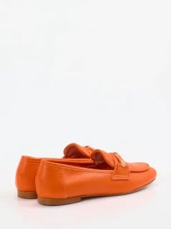 Andrea Puccini – Loafer aus Kalbleder in Orange