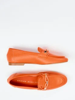 Andrea Puccini – Loafer aus Kalbleder in Orange