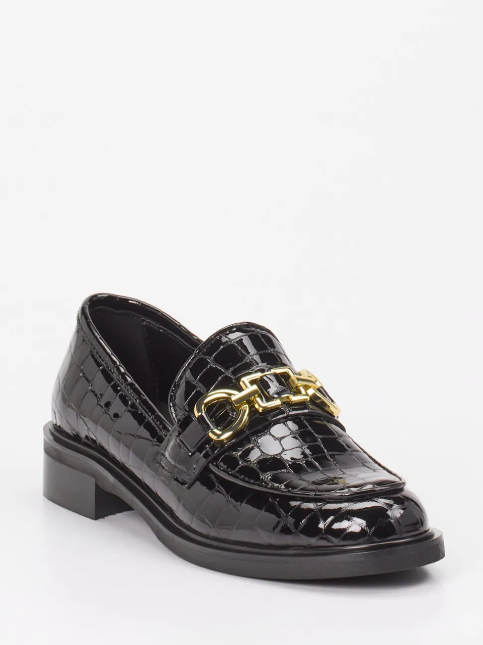 Andrea Puccini – Loafer aus Lackleder Schwarz