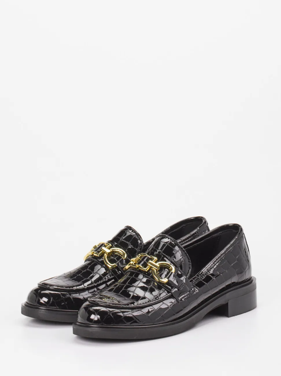 Andrea Puccini – Loafer aus Lackleder Schwarz