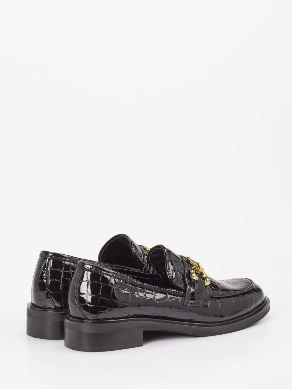 Andrea Puccini – Loafer aus Lackleder Schwarz