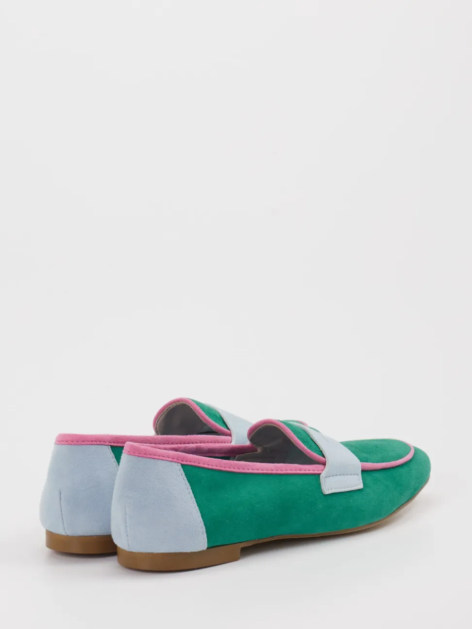 Andrea Puccini – Loafer aus Veloursleder Smaragdgrün