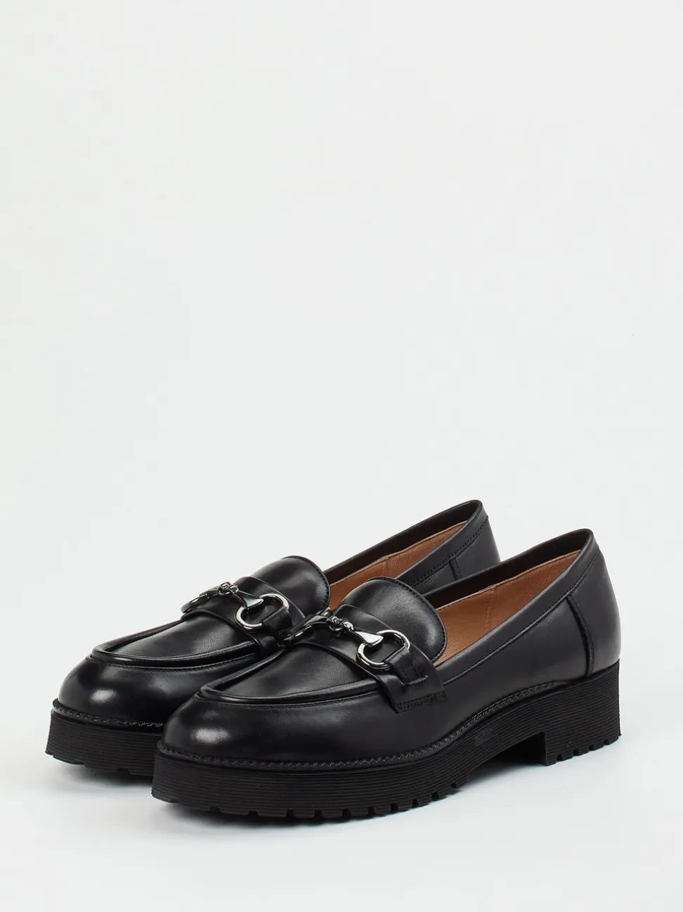 Andrea Puccini – Loafer aus Kalbleder Schwarz