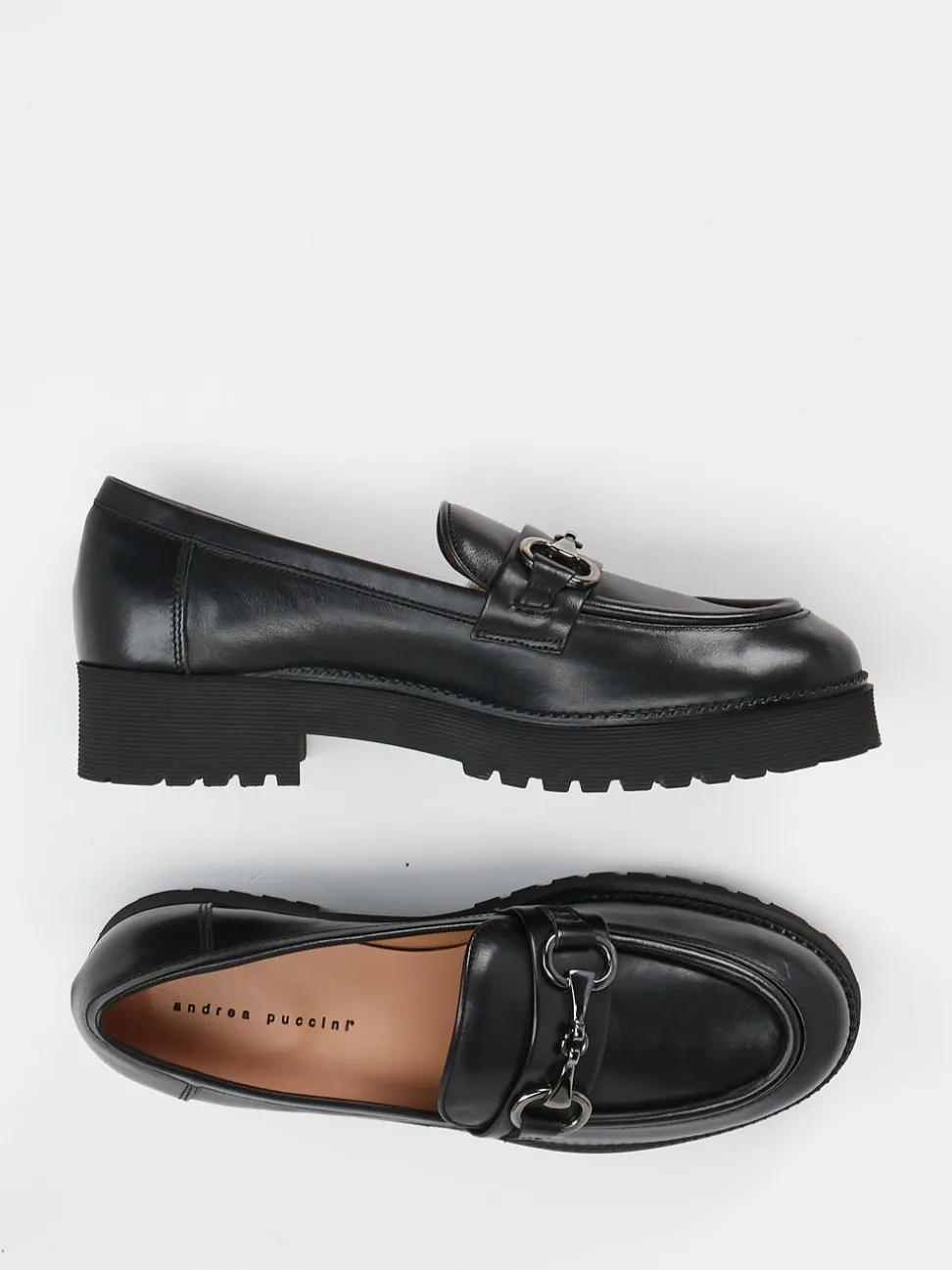 Andrea Puccini – Loafer aus Kalbleder Schwarz