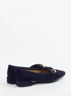 Andrea Puccini – Loafer aus Veloursleder Dunkelblau
