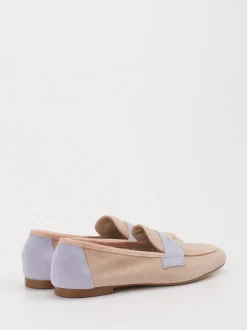 Andrea Puccini – Loafer aus Veloursleder in Pastell