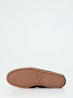Andrea Puccini – Loafer aus Veloursleder olivgrün