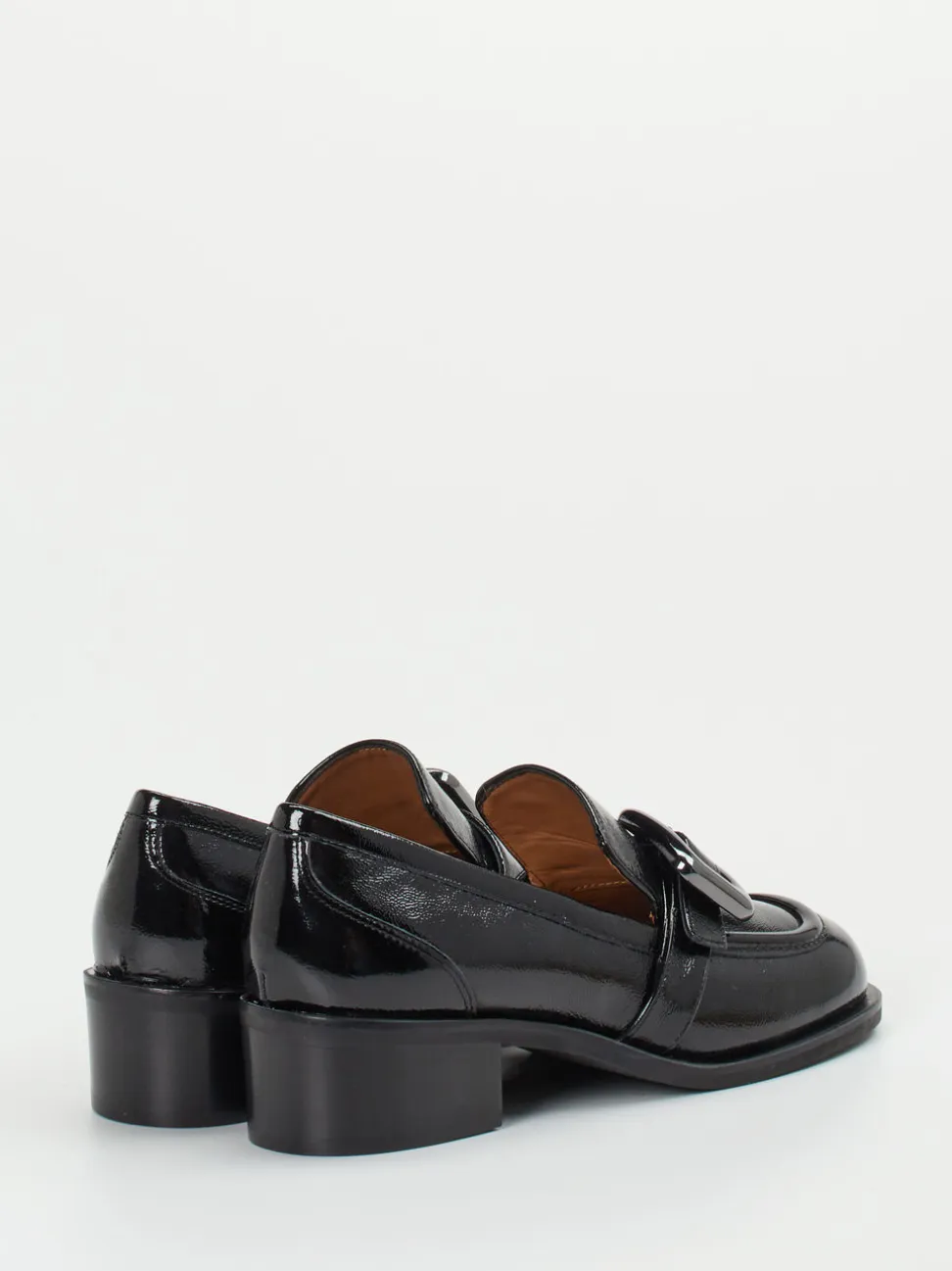 Andrea Puccini – Loafer aus Lackleder Schwarz