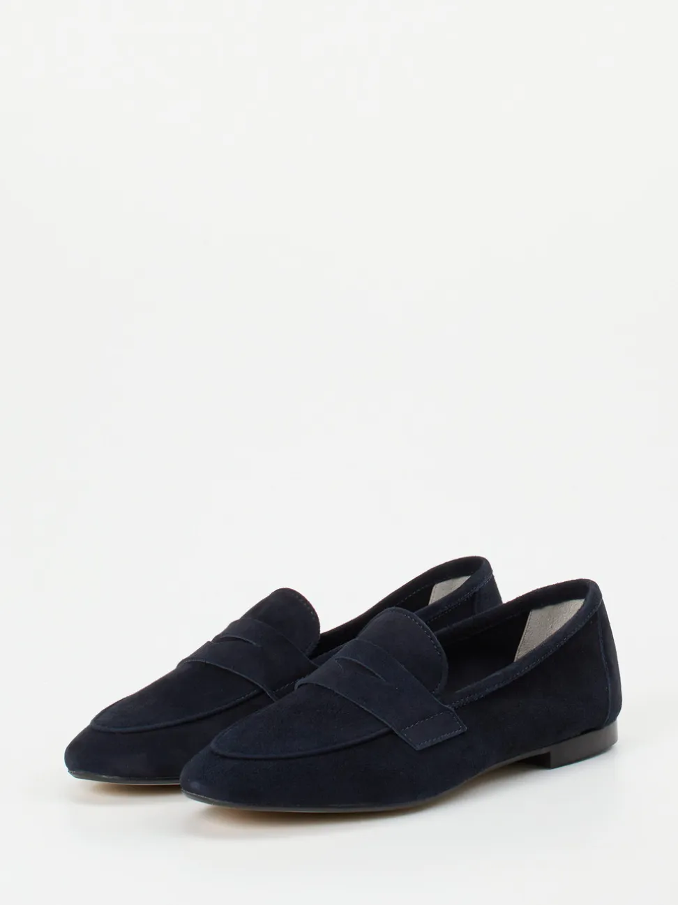 Andrea Puccini – Loafer aus Veloursleder Dunkelblau