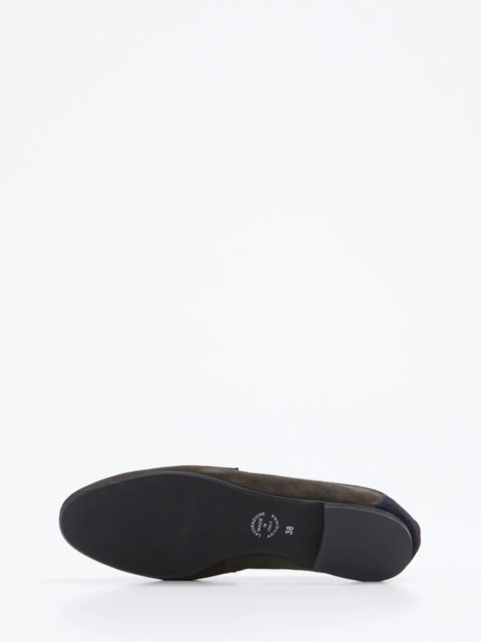 Andrea Puccini – Loafer aus Veloursleder olivbraun