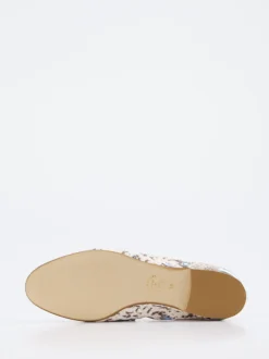 Andrea Puccini – Loafer aus geprägtem Leder beigegrau