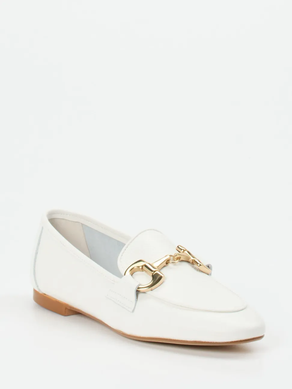 Andrea Puccini – Loafer aus Kalbleder in Offwhite