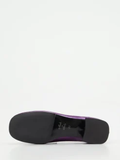 Andrea Puccini – Loafer aus Lackleder Violett-Metallic