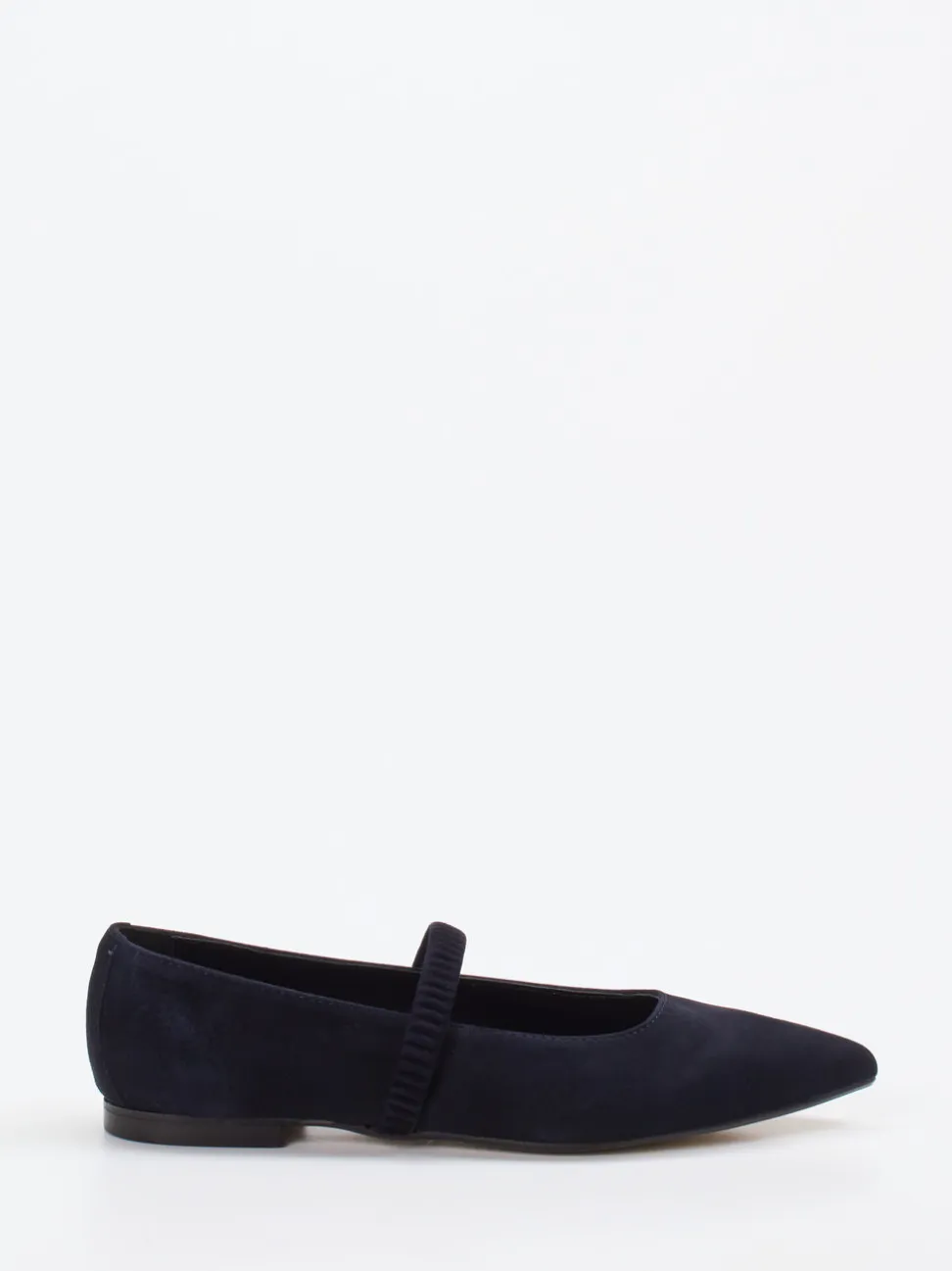 Andrea Puccini – Mary Jane Ballerinas aus Veloursleder Blau