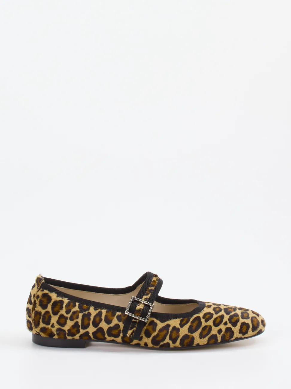 Andrea Puccini – Mary Janes aus Kalbleder im Leoprint