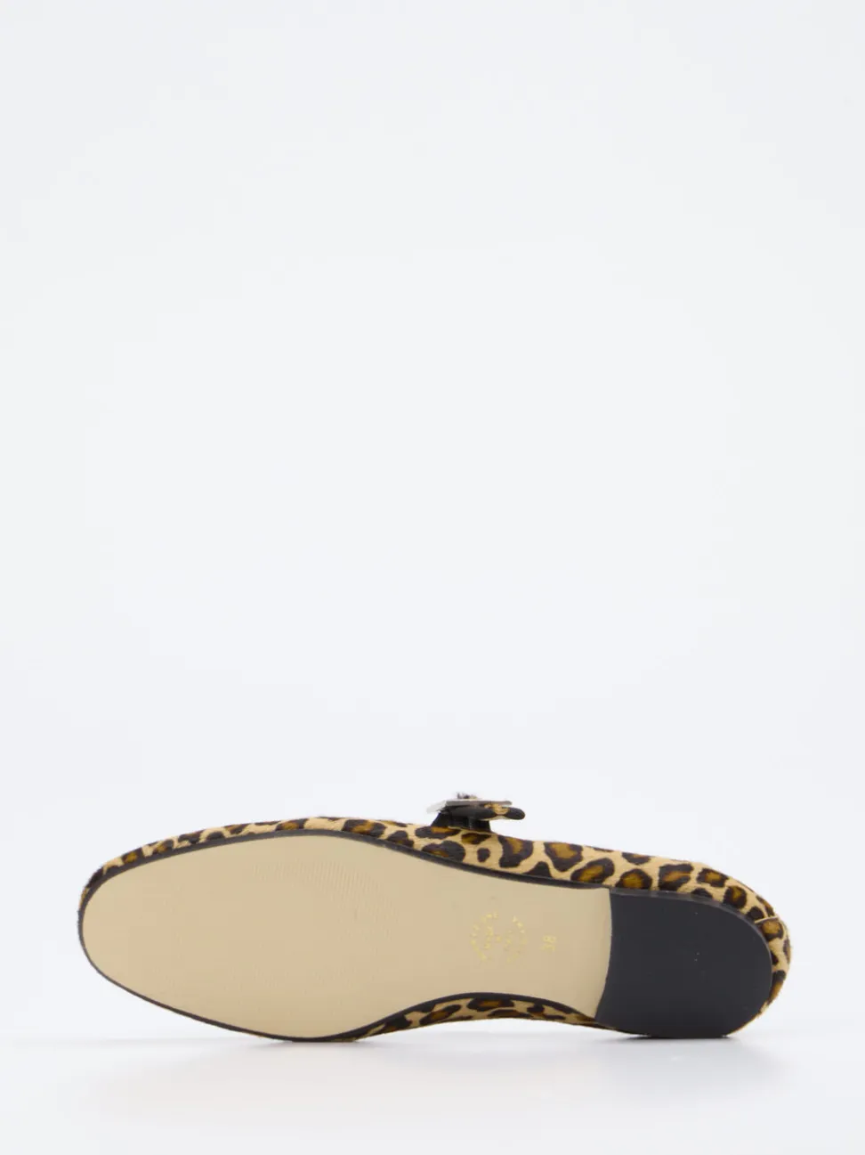 Andrea Puccini – Mary Janes aus Kalbleder im Leoprint