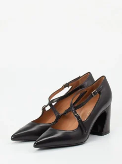 Andrea Puccini – Mary Jane Pumps aus Lammleder schwarz