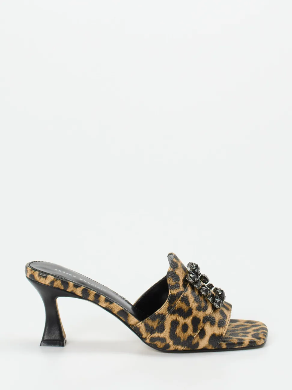 Andrea Puccini – Mules aus geprägtem Leder Leoprint