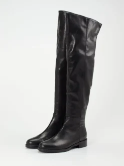 Andrea Puccini – Overknee-Stiefel aus Kalbleder schwarz