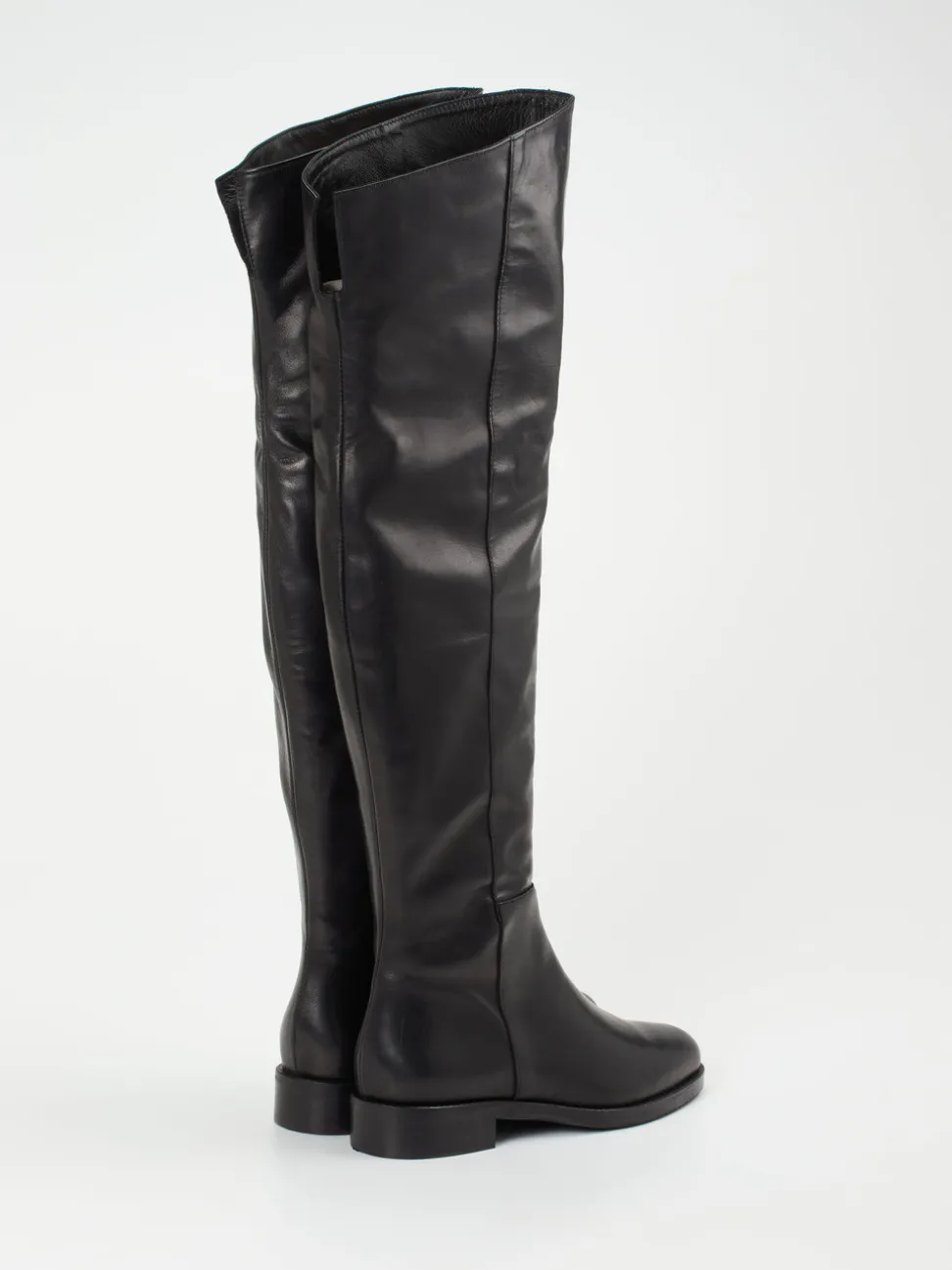 Andrea Puccini – Overknee-Stiefel aus Kalbleder schwarz