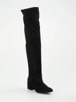 Andrea Puccini – Overknee-Stiefel aus Stretch Veloursoptik