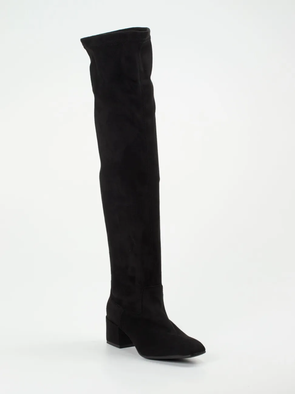Andrea Puccini – Overknee-Stiefel aus Stretch Veloursoptik