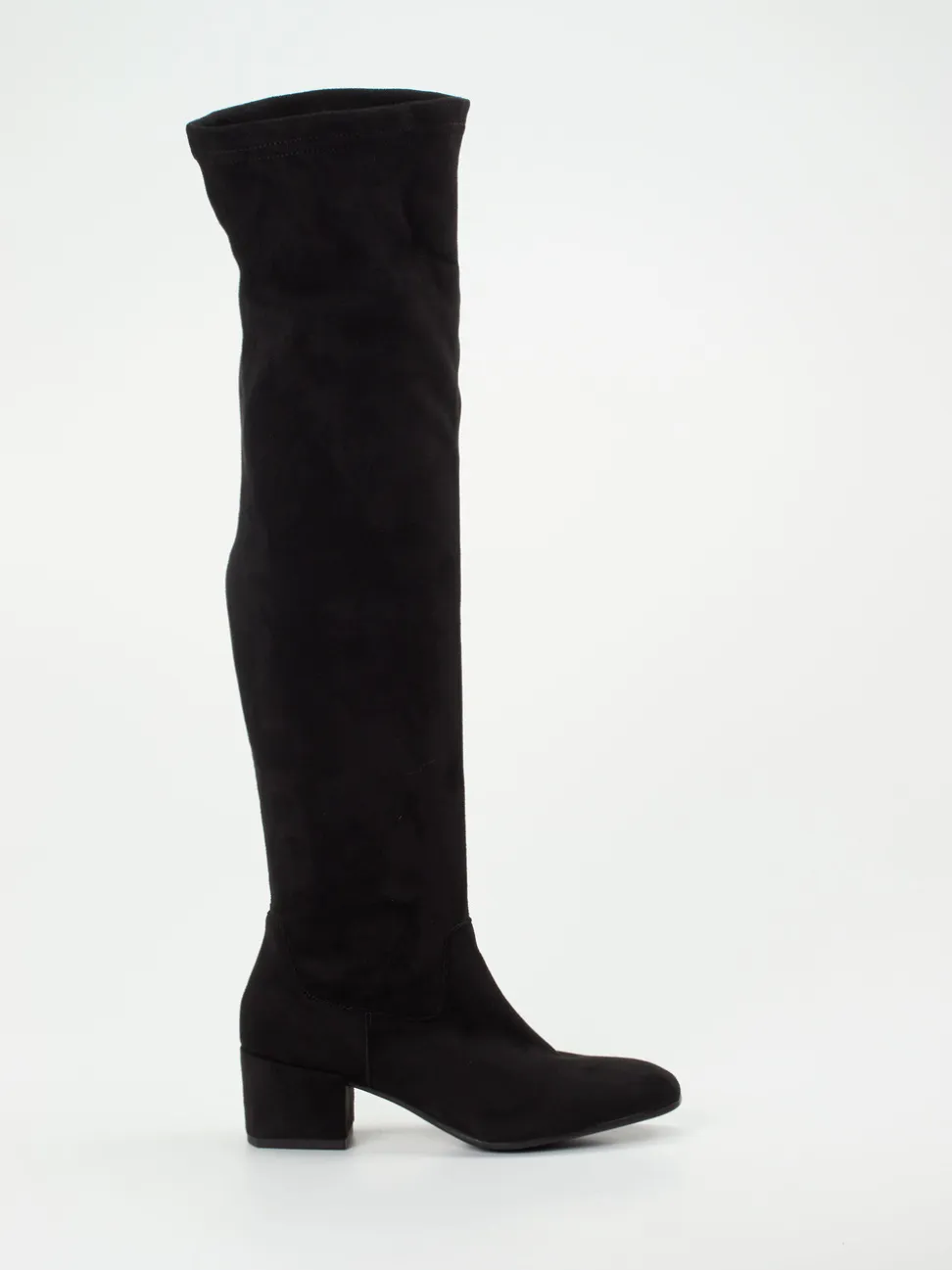 Andrea Puccini – Overknee-Stiefel aus Stretch Veloursoptik