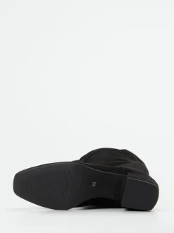 Andrea Puccini – Overknee-Stiefel aus Stretch Veloursoptik