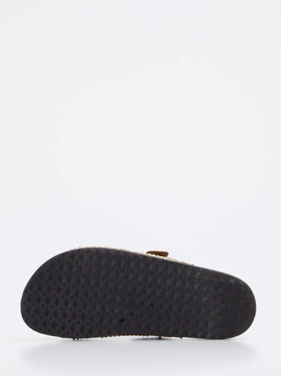 Andrea Puccini – Pantolette aus Metallic-Material in Bronzebraun