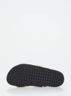 Andrea Puccini – Pantoletten aus Metallicleder Braun