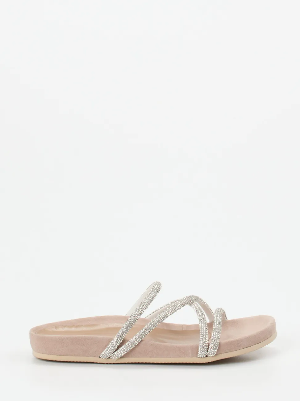 Andrea Puccini – Pantolette aus Metallicleder silber