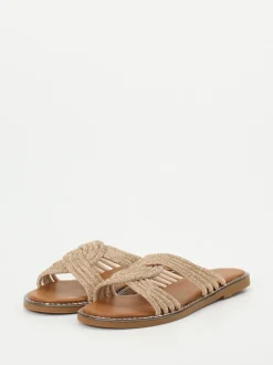 Andrea Puccini – Pantolette aus Metallic in Rosa