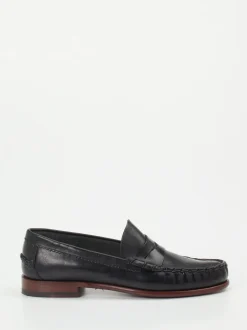 Andrea Puccini – Penny Loafer aus Kalbleder Schwarz