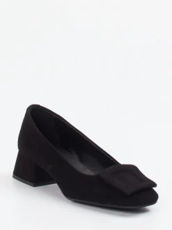 Andrea Puccini – Pumps aus Veloursleder Schwarz