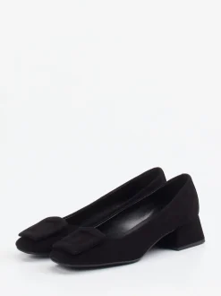 Andrea Puccini – Pumps aus Veloursleder Schwarz