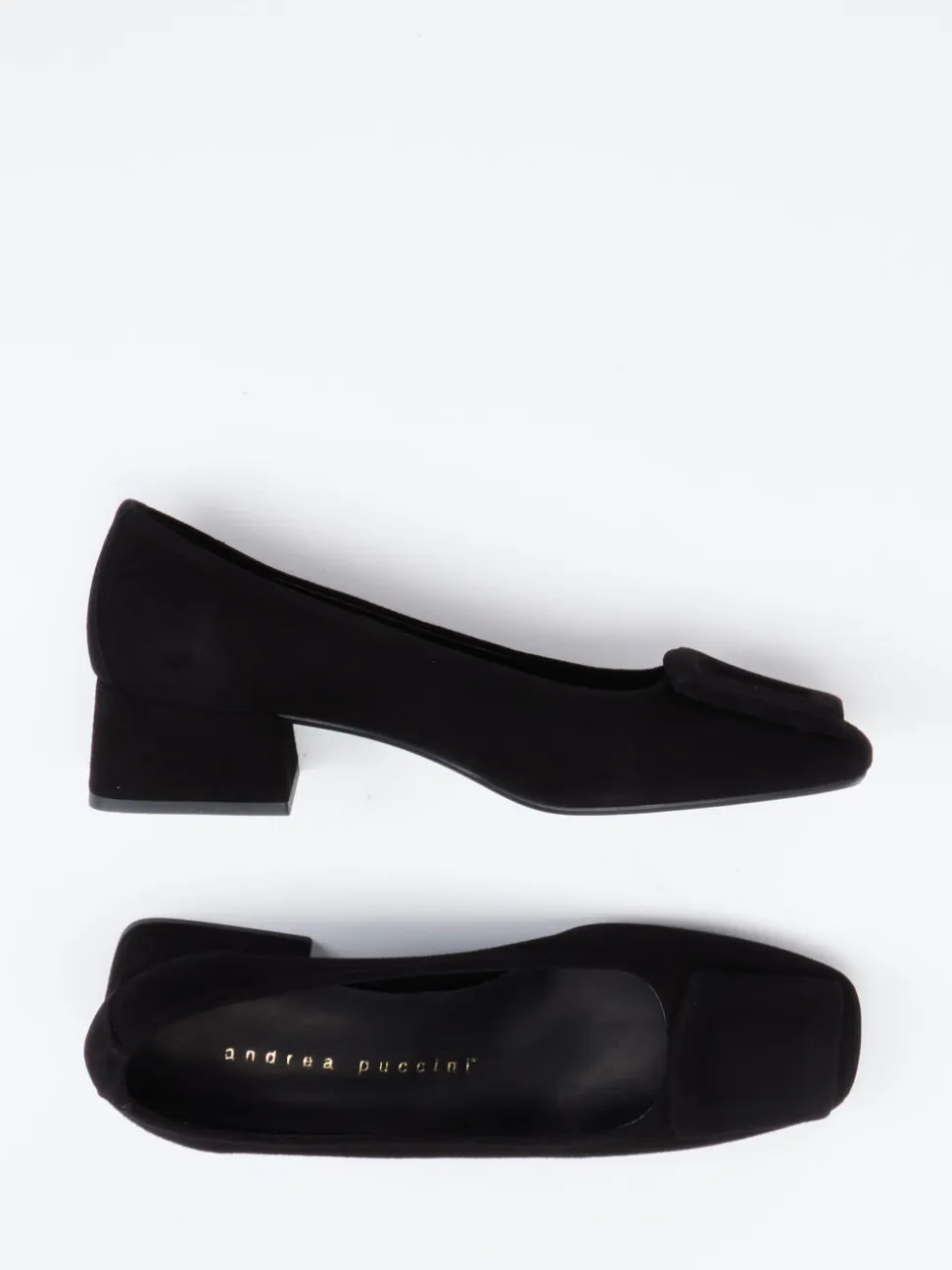Andrea Puccini – Pumps aus Veloursleder Schwarz