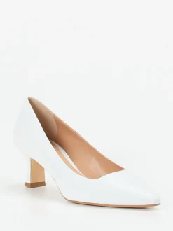 Andrea Puccini – Pumps aus Ziegenleder weiß