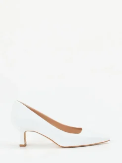 Andrea Puccini – Pumps aus Ziegenleder weiß