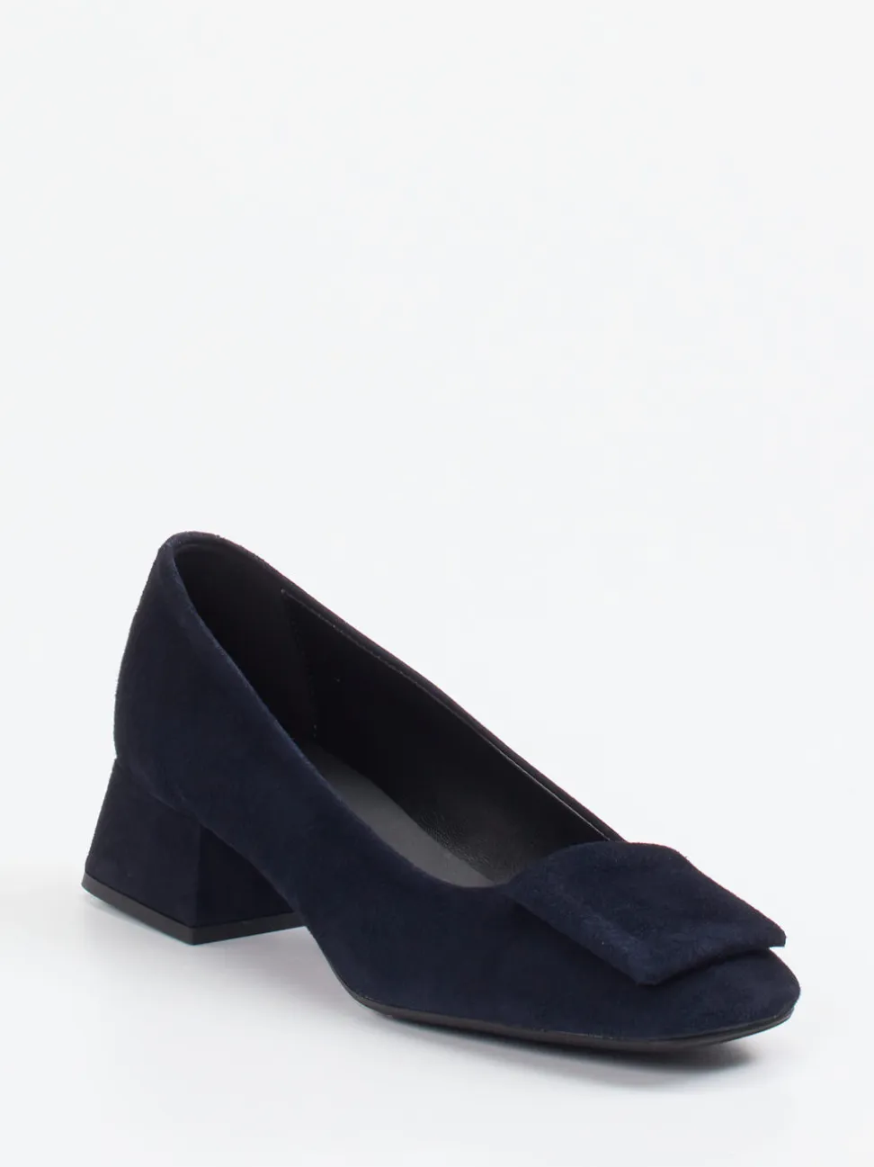 Andrea Puccini – Pumps aus Veloursleder Dunkelblau