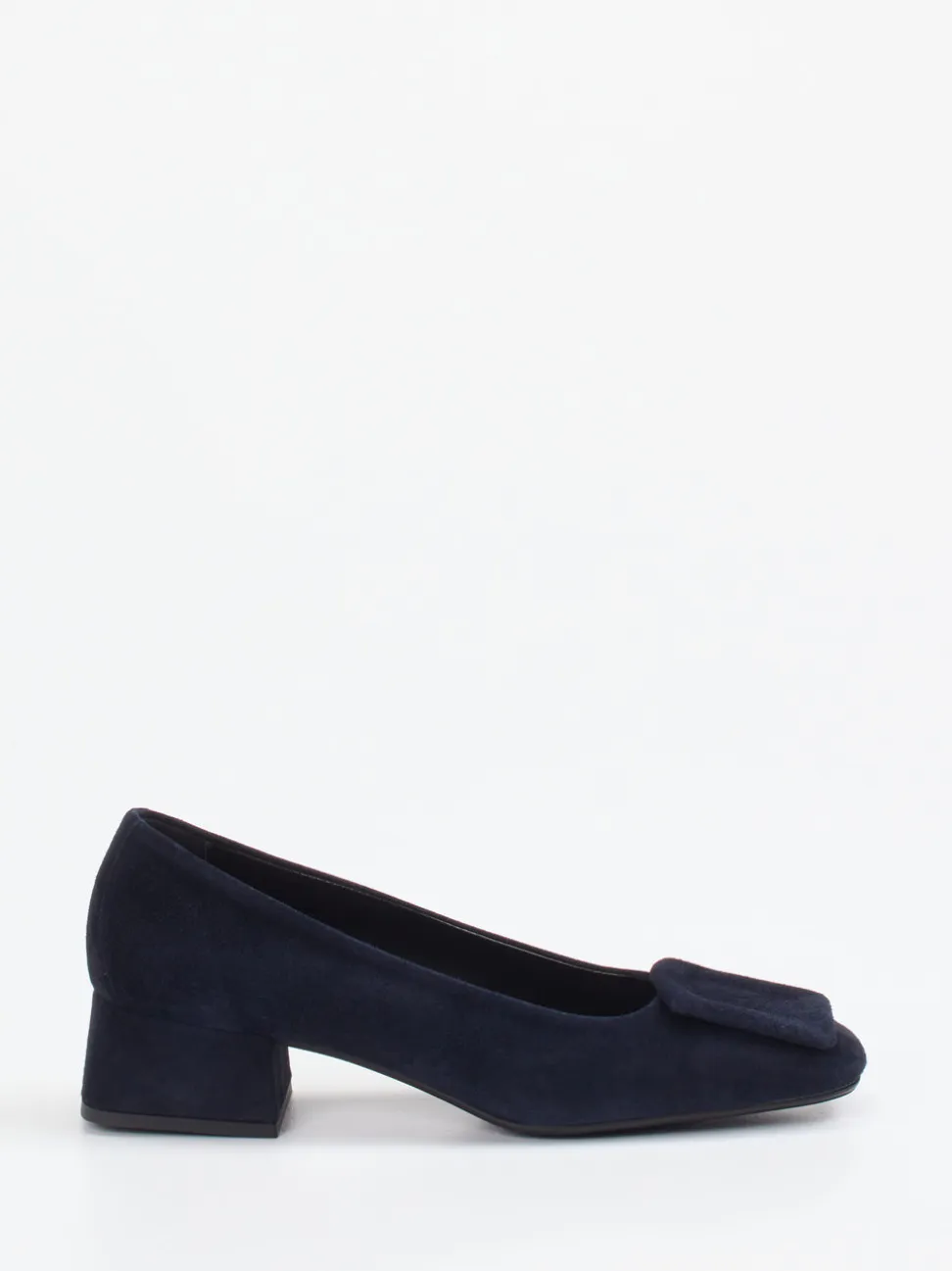 Andrea Puccini – Pumps aus Veloursleder Dunkelblau