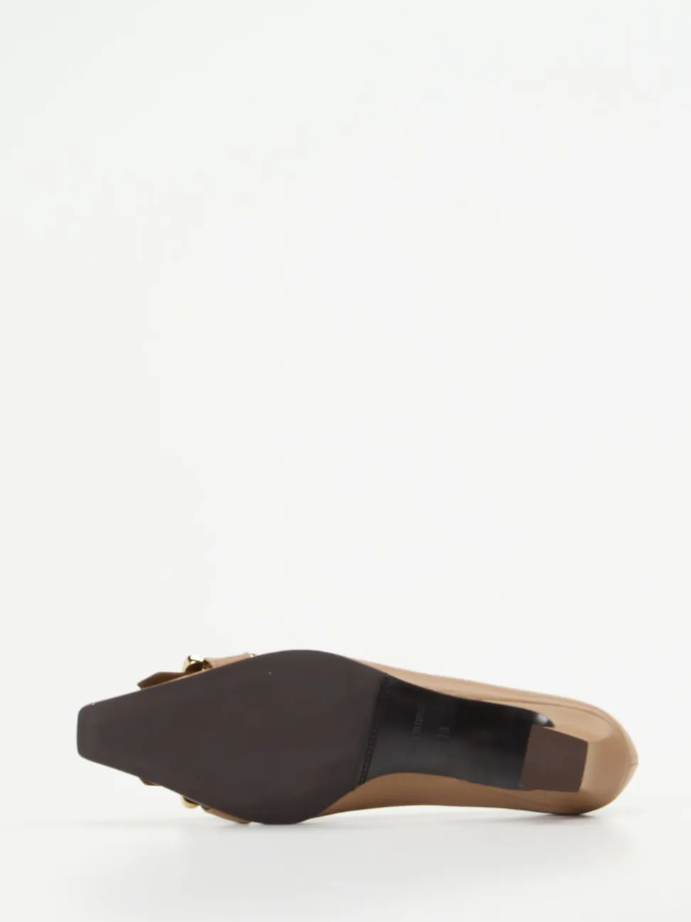 Andrea Puccini – Pumps aus Lammleder in Beigebraun