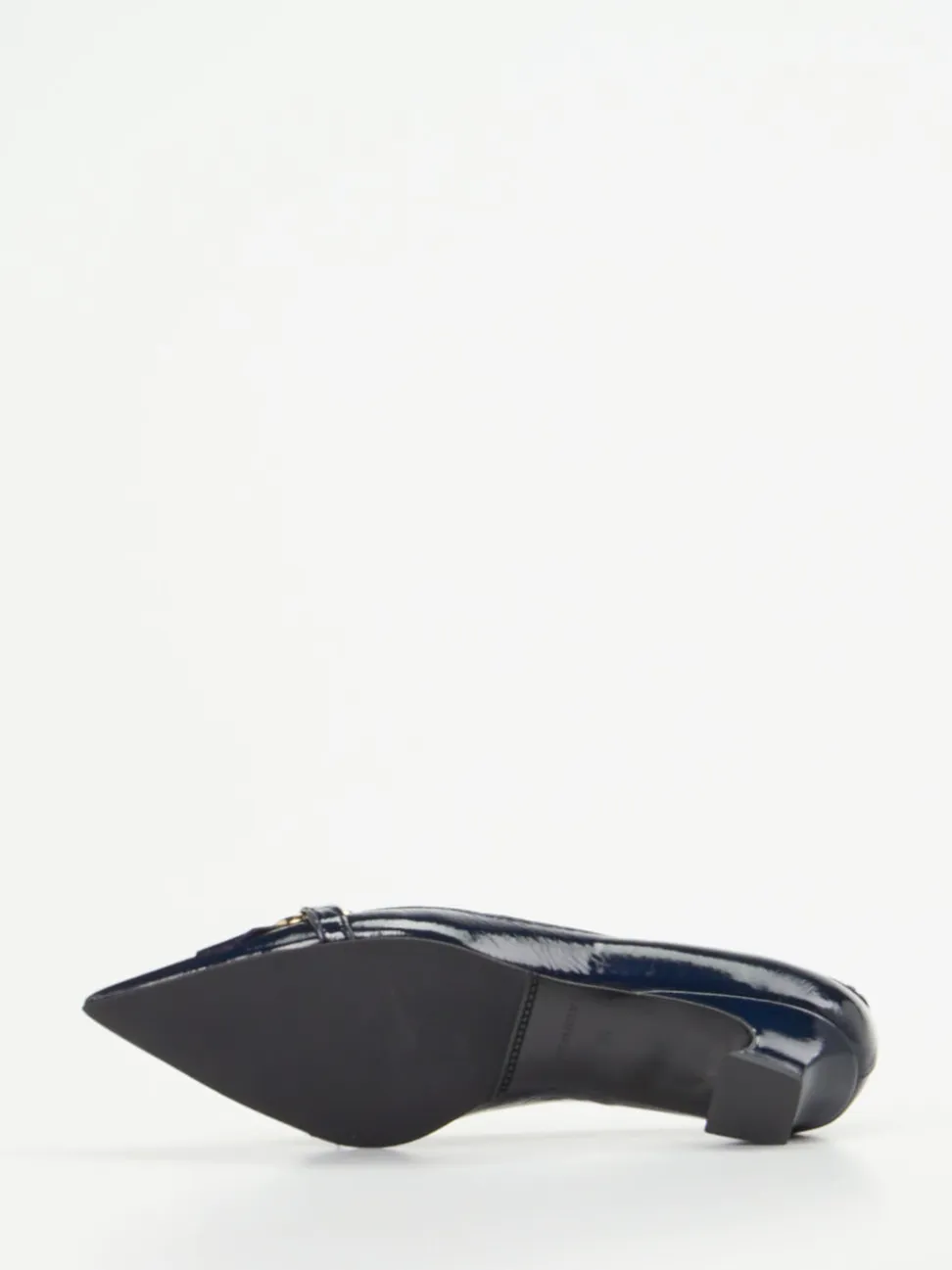 Andrea Puccini – Pumps aus Lackleder in Dunkelblau