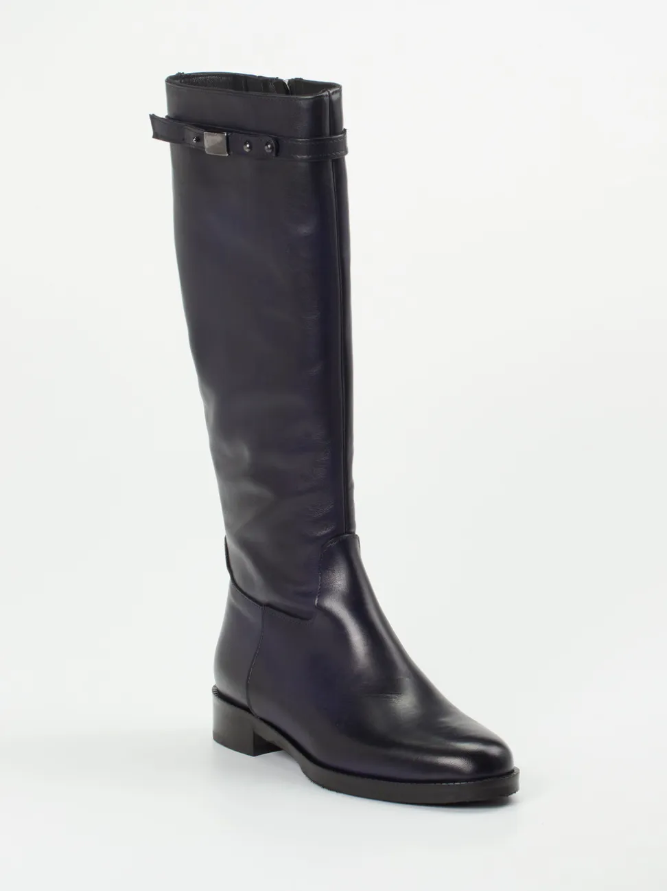 Andrea Puccini – Reitstiefel aus Kalbleder in Blau
