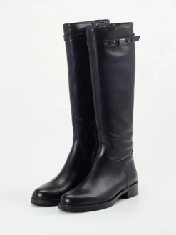 Andrea Puccini – Reitstiefel aus Kalbleder in Blau