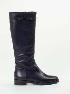 Andrea Puccini – Reitstiefel aus Kalbleder in Blau